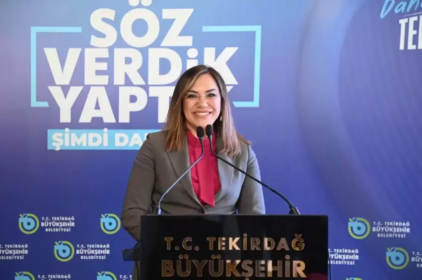 Tekirdağda Başkan Yüceer iki yılı anlattı