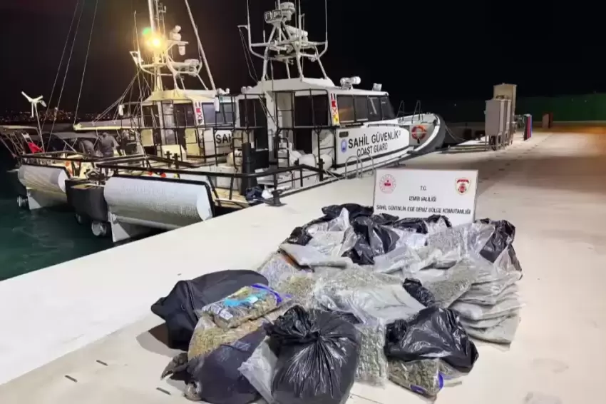 Ayvalık açıklarında narkotik darbe