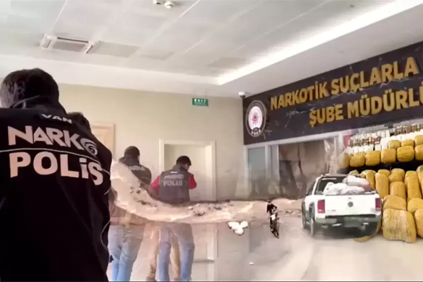 Vanda 240 kilo uyuşturucu ele geçirildi