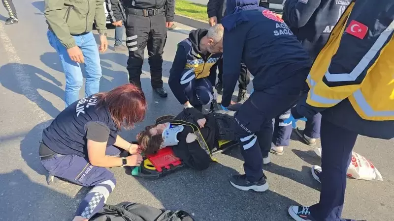 Şifa dağıtan eller kazaya karıştı: 112 Personelinin aracı öğrenciye çarptı