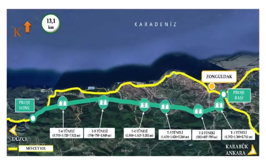 Zonguldak çevreyolu ihaleye çıktı