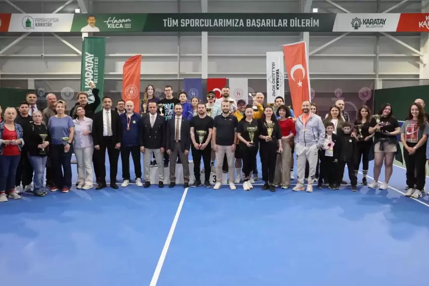 Konya İl Birinciliği Tenis Turnuvası Karatayda tamamlandı
