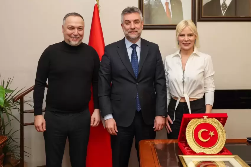 HAÇİKO Başkanı Ömür Gedikten İl Müdürü İlhan Ocaklıya ziyaret