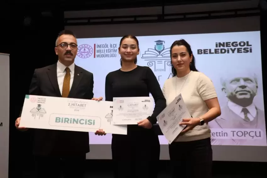 Bursa İnegölde liseliler hitabetini konuşturdu