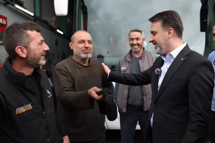 Bursada Başkan Vekili Bibadan emekçilere 1 Mayıs ziyareti