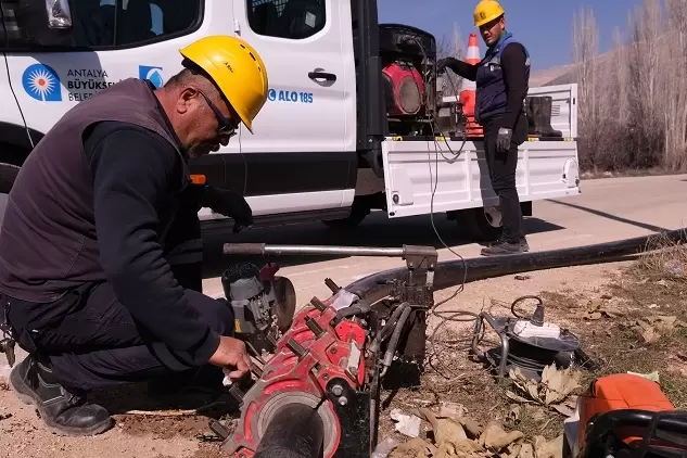 ASATtan Elmalıda asfalt öncesi altyapı yatırımı
