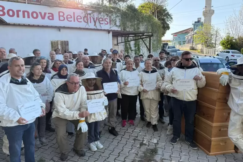 İzmir Bornovada arıcılığa güçlü destek