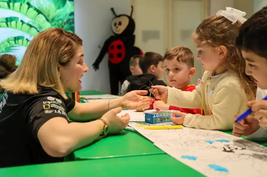 Konya Tropikal Kelebek Bahçesinde eğlenceli etkinlikler