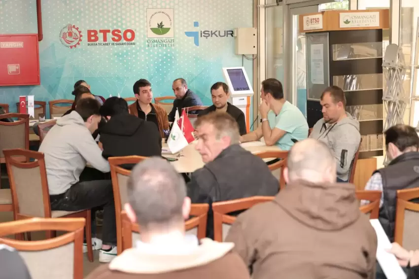 Bursa Osmangazide 1 haftada iş sahibi oluyorlar