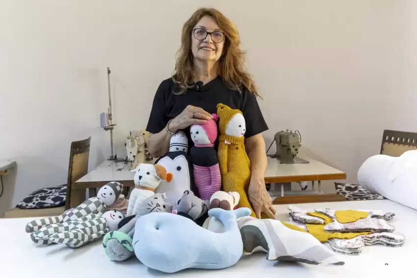 Mersinde tekstil atıkları oyuncağa dönüşüyor