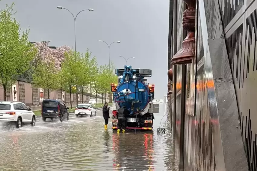 Gaziantepte Alleben Deresi taştı