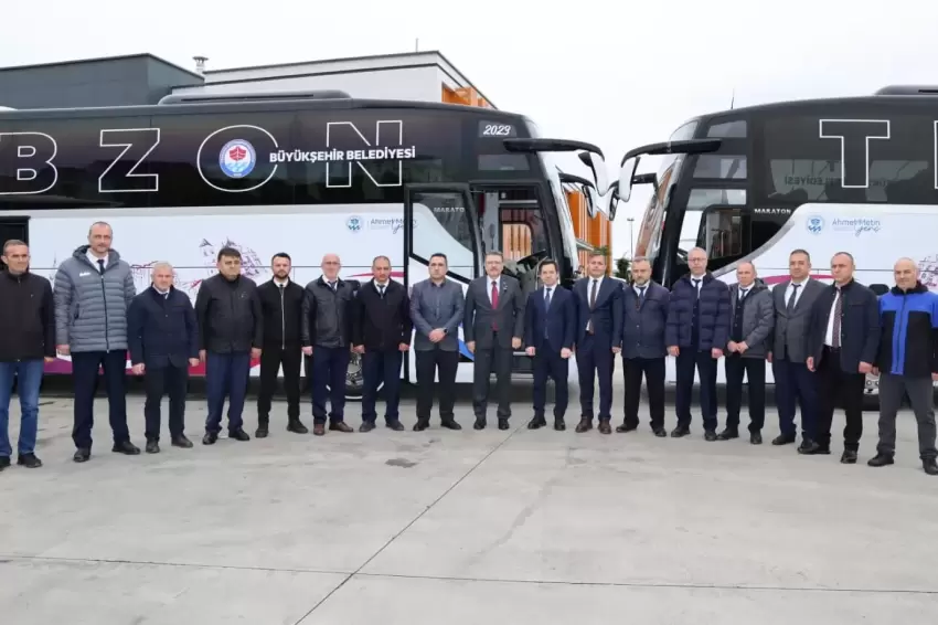 Trabzonun araç filosuna 12 yeni otobüs dahil edildi