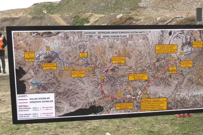 Ankara Beypazarının içme suyu altyapısı güçleniyor
