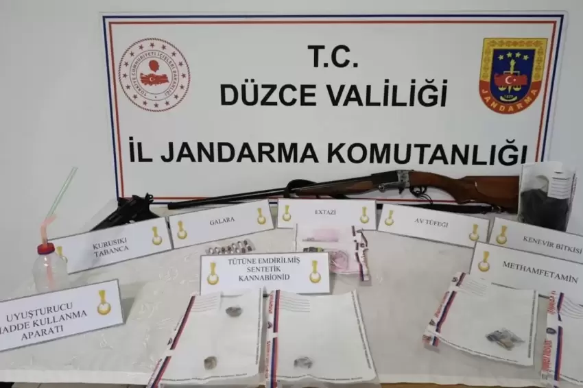 Düzcede uyuşturucuya 2 tutuklama