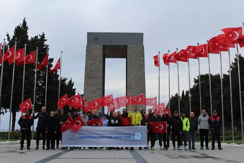 İstanbuldan Çanakkaleye saygı pedalı