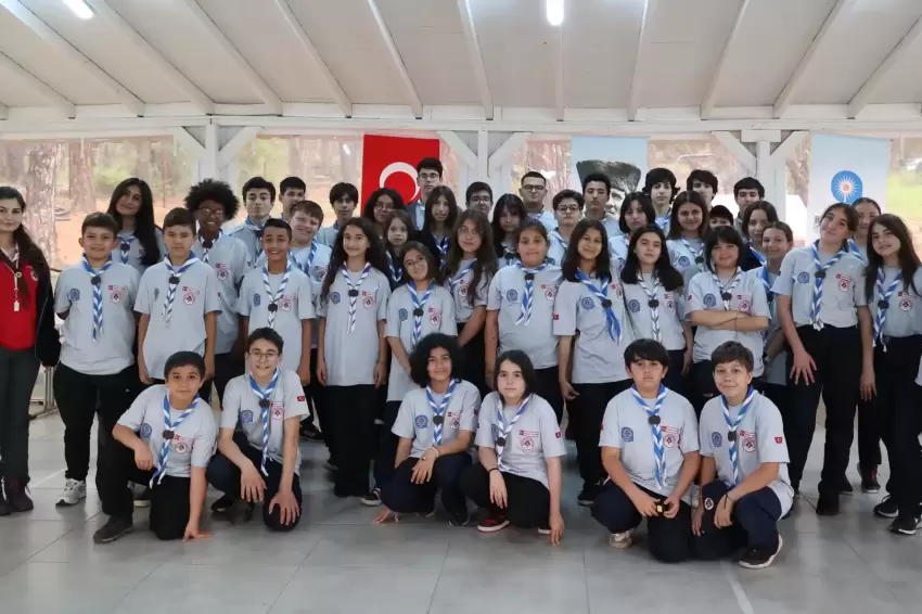 Antalyada izciler kaynaşma kampında bir araya geldi