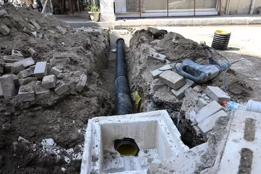Manisa Saruhanlıda altyapı yenileniyor
