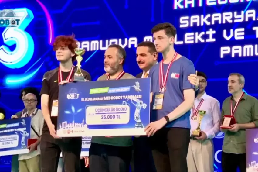 Sakaryaya robotik alanda Türkiye derecesi