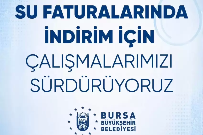 Bursada suya indirim geliyor
