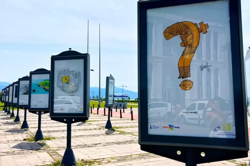 Gençlik Nerede karikatür sergisi İzmirde açıldı