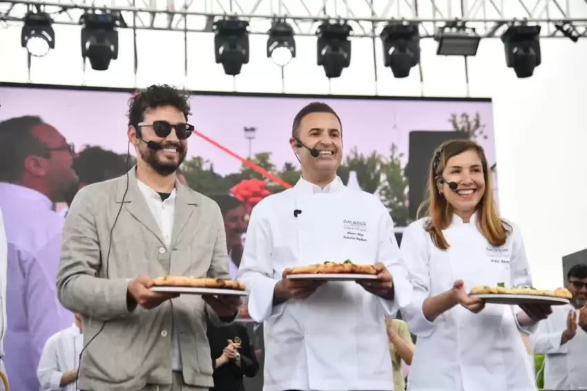 Balıkesir GastroFestte Ahmet Akın ve Danilo Zanna mutfağa girdi