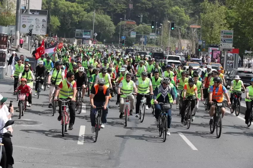 Gazze için pedal çevirdiler