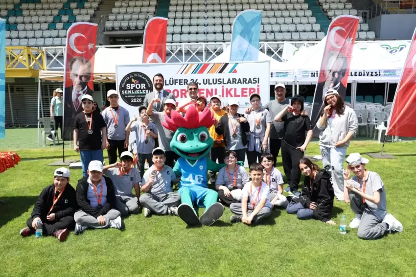 Bursa Nilüferde özel çocukların spor coşkusu