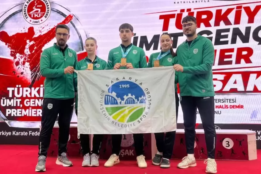 Sakaryanın sporcuları farklı illerde kürsüde
