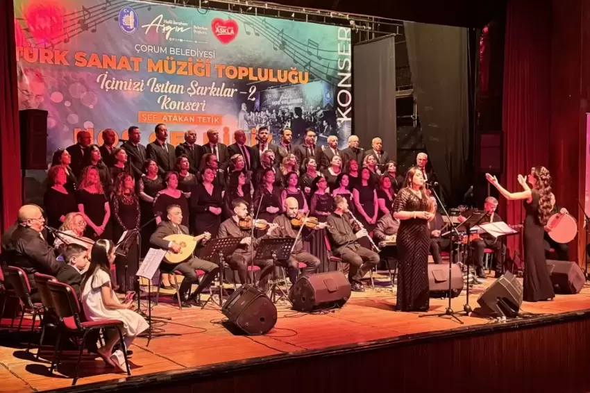 Çorumda Türk Sanat Müziği gecesi