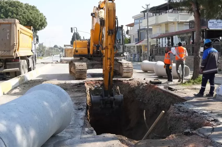 Balıkesir Burhaniyede 50 yıllık altyapısı yenileniyor