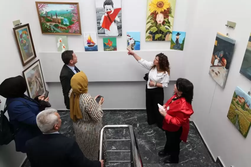 Bursa Osmangazide bir yıllık emek sergiye taşındı