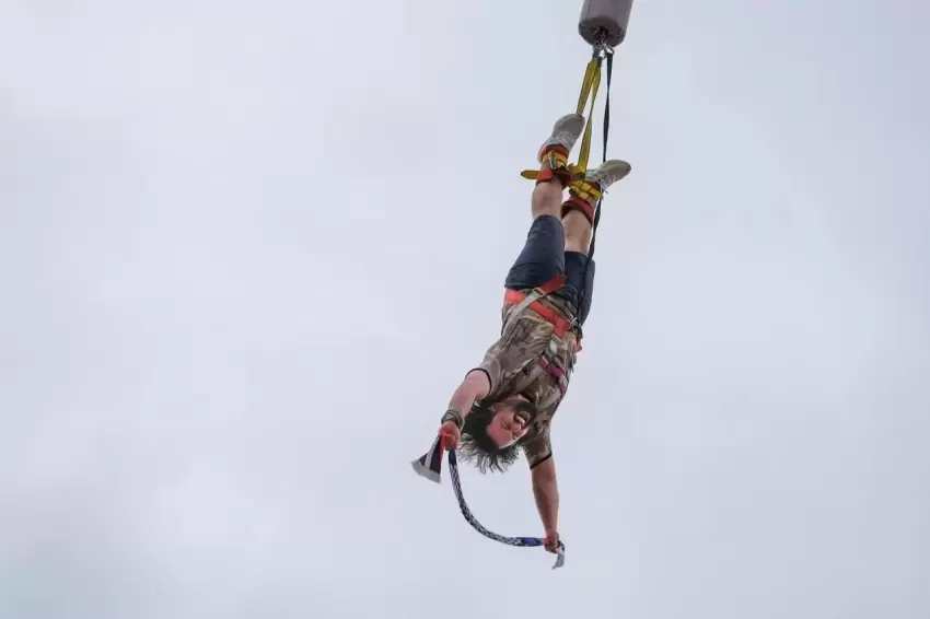 Kocaelide bungee jumping ile adrenalinli dakikalar