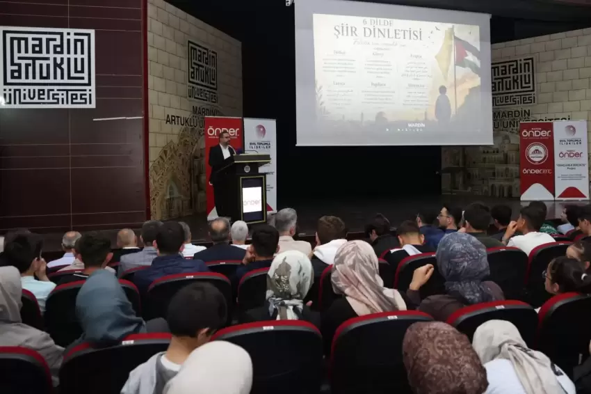 Mardinde Gazze temalı 6 dilde şiir dinletisi