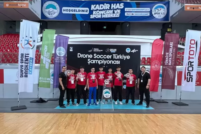 Kayseride Drone Soccer Türkiye Şampiyonası heyecanı