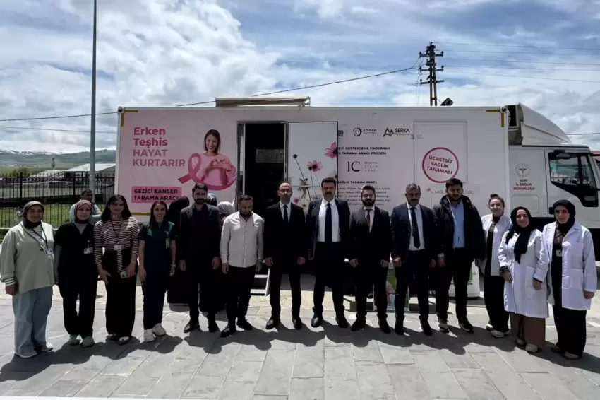 Ağrı İl Sağlıktan mobil kanser tarama hizmetlerine yerinde inceleme