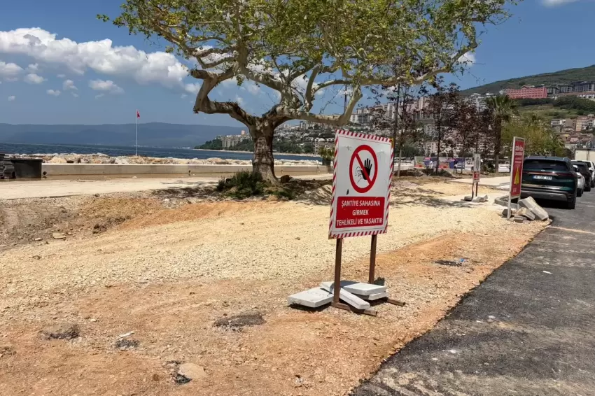 Bursa Gemlik sahilinde düzenleme tam gaz