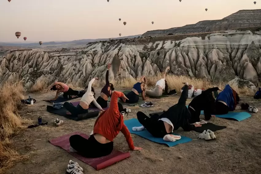Kapadokyada BiYoga Fest hazırlığı