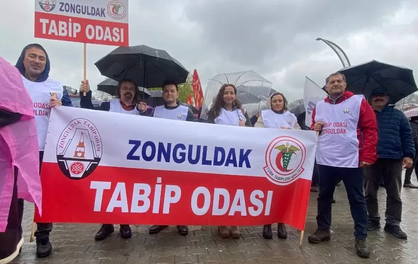 Zonguldak Tabip Odası 1 Mayıs kutlamalarına destek verdi