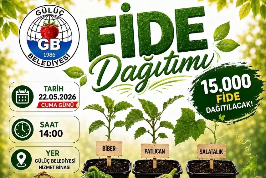 Gülüç Belediyesi 15 Bin Fideyi Ücretsiz Dağıtacak