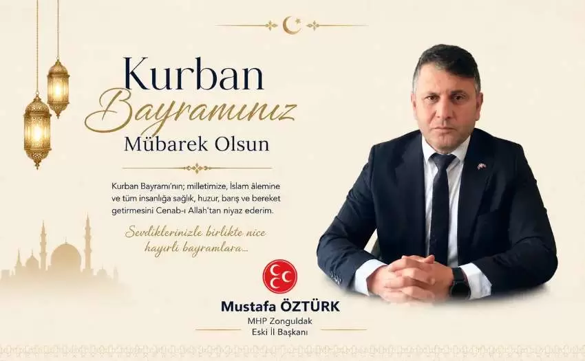 Mustafa Öztürk Zonguldak halkının kurban bayramını kutlar