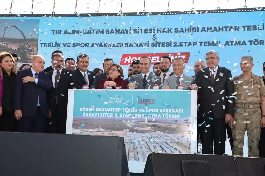Gaziantep BÜSEMde yeni iş yerlerinde anahtar töreni