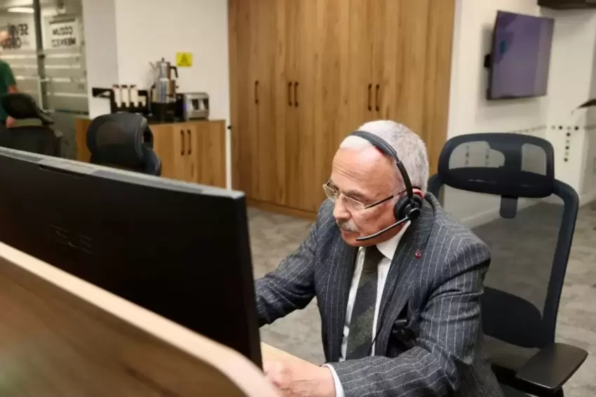 Orduda Başkan Güler Alo 153 Çözüm Merkezini ziyaret etti