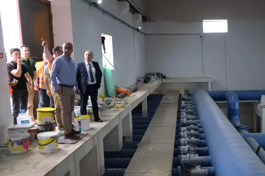 Kuzey Antalya İçmesuyu Tesisinde çalışmalarda sona yaklaşıldı