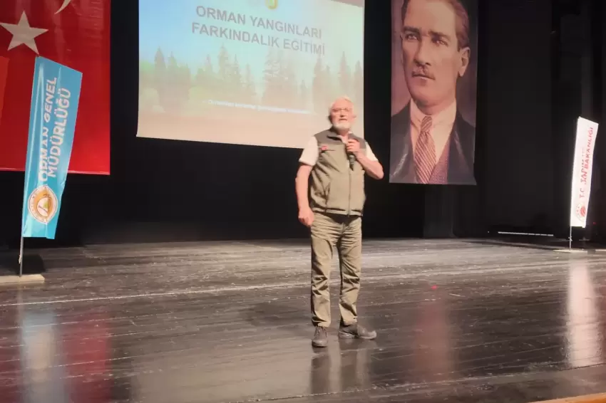 Orman yangınlarının önlenmesi amacıyla Bursada öğretmen eğitimi sürüyor