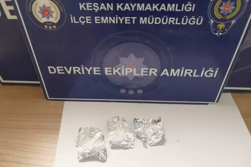 Keşanda gece yarısı narkotik kıskacı