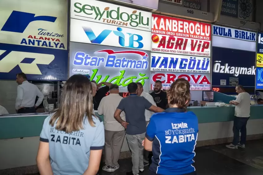 İzmir Otogarında işgale haciz
