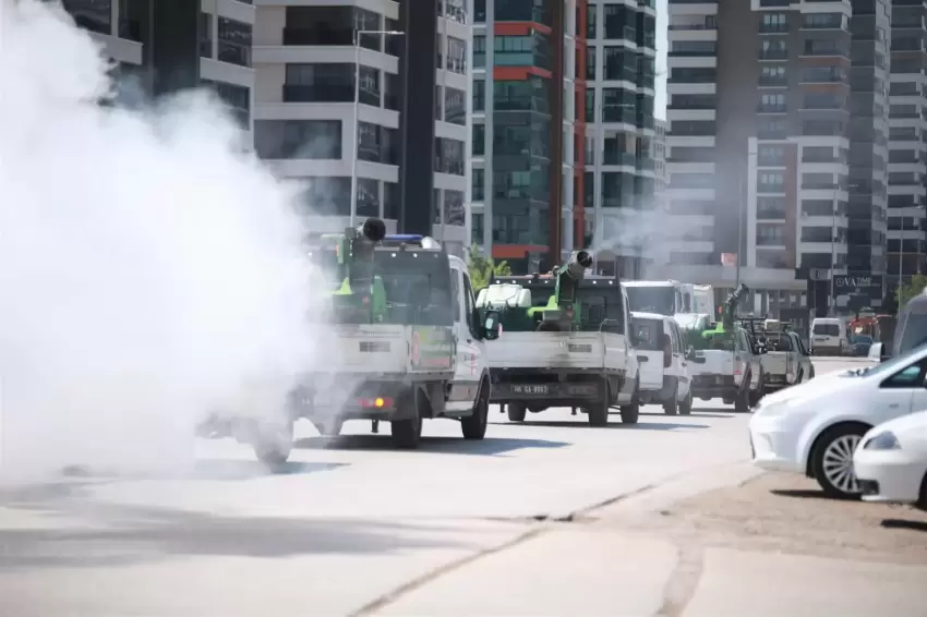 Ankara Keçiörende 724 ilaçlama seferberliği