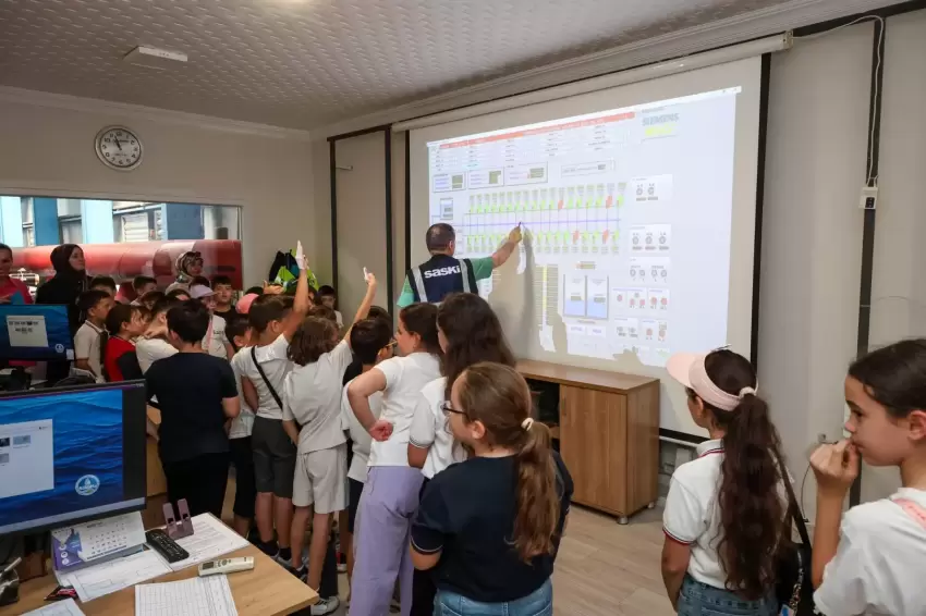 Minikler SASKİnin çevre dostu tesislerini keşfetti