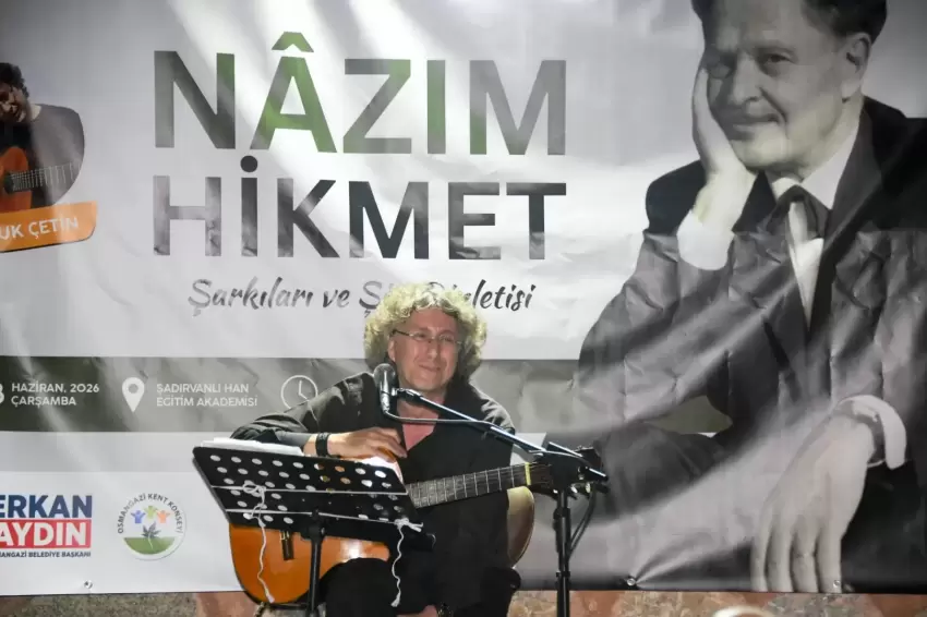Nazım Hikmet Bursa Osmangazide şiir ve şarkılarla anıldı