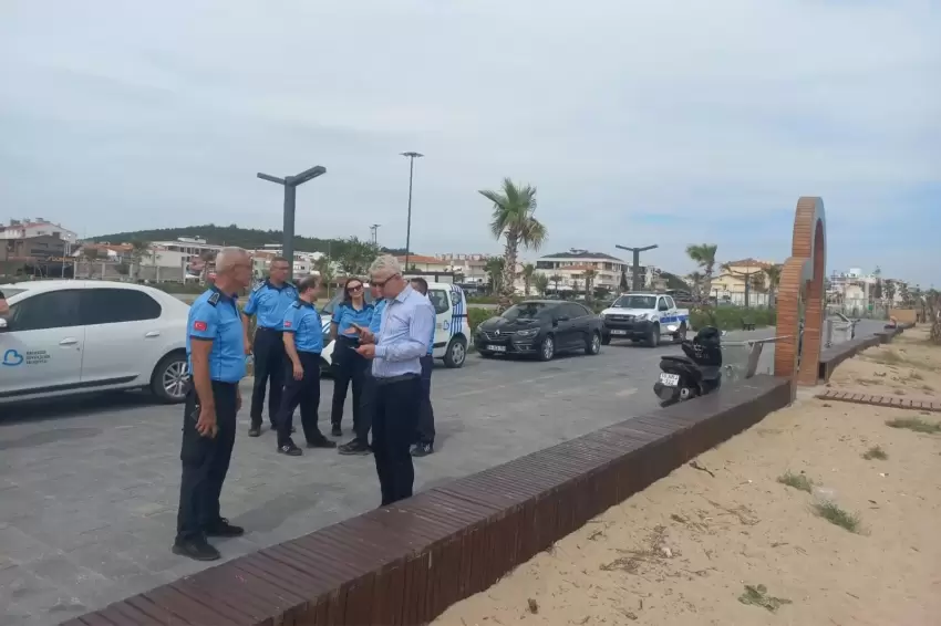 Balıkesirde Sarımsaklı Plajında sıkı denetim